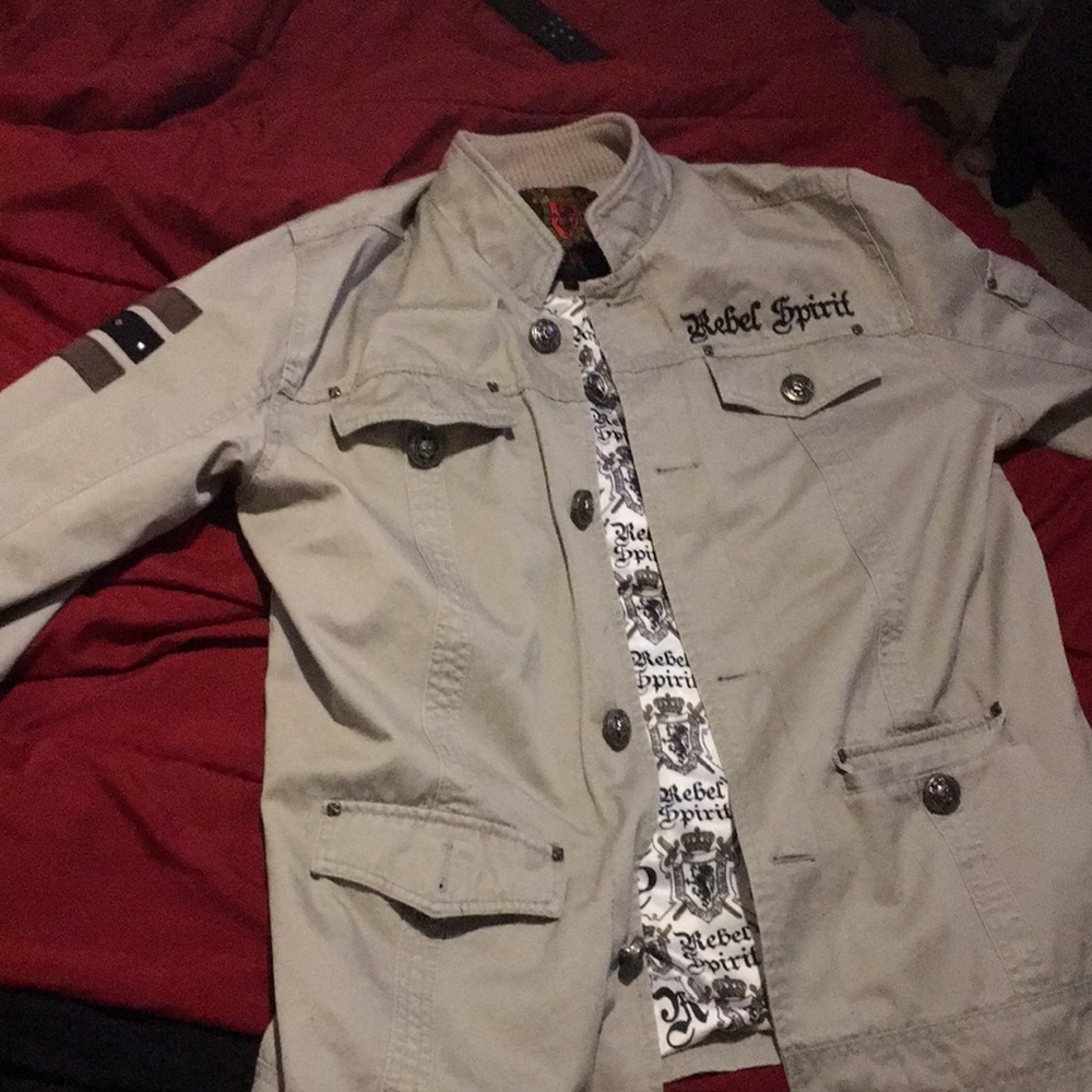 XL REBEL SPIRIT Jacket khaki color - Picture 8 of 10
